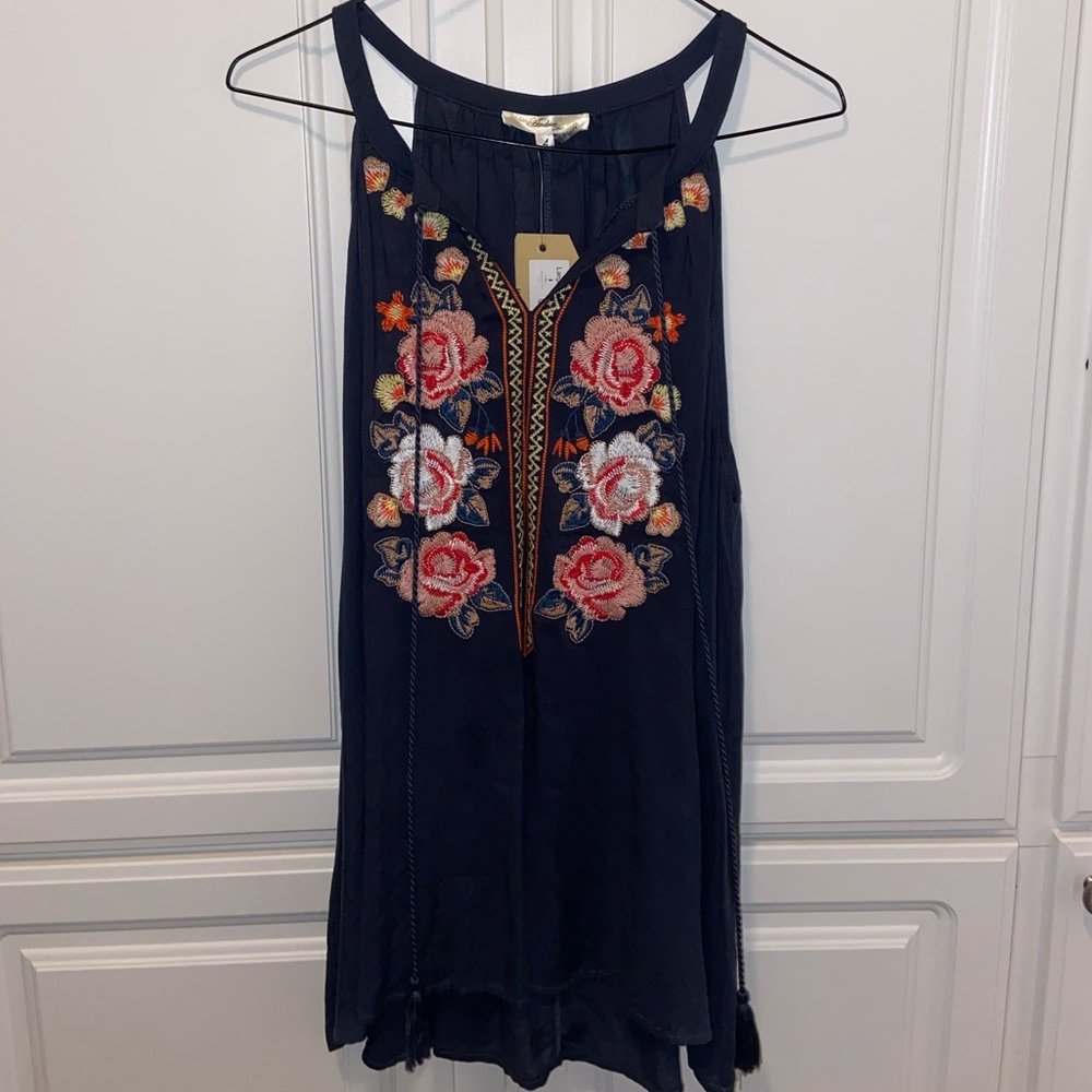 Floral Sleeveless Shirt